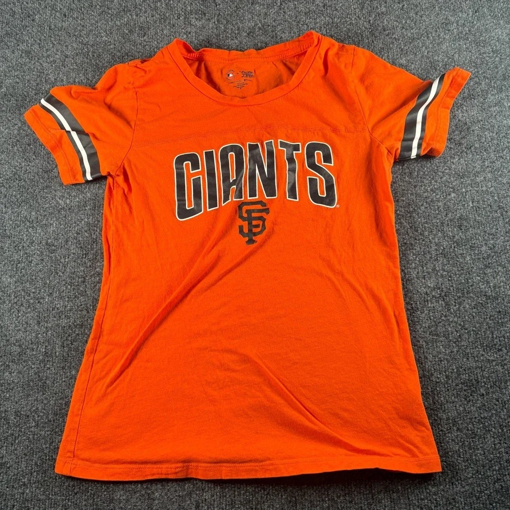 Campus Lifestyle San Francisco Giants Basketball MLB T Shirt Women Medium Orange